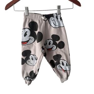 Zara x Disney Mickey Mouse Tan Joggers